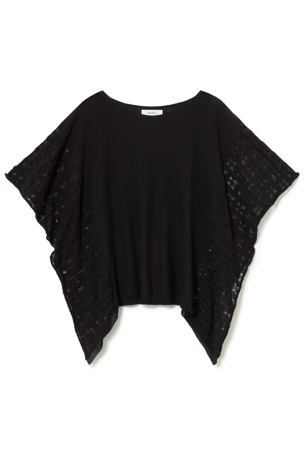 Knit cape with openwork sides 5