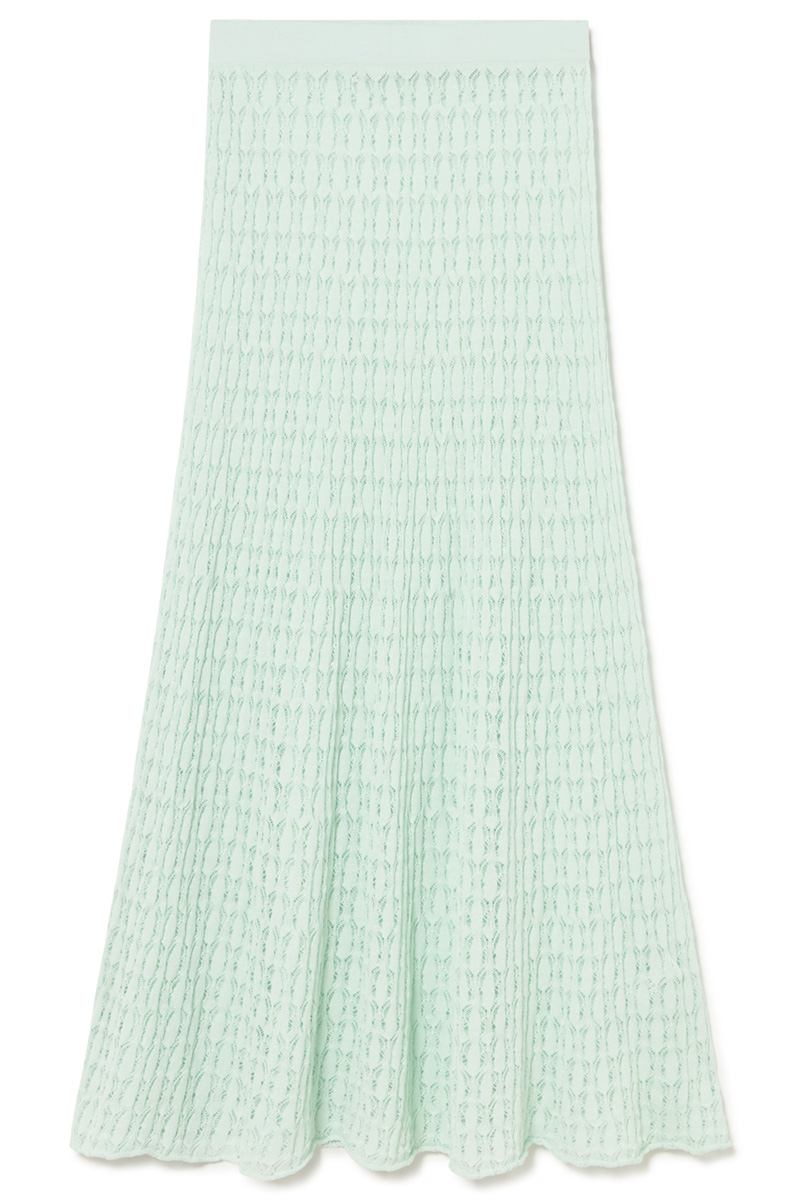 Openwork knit skirt 7