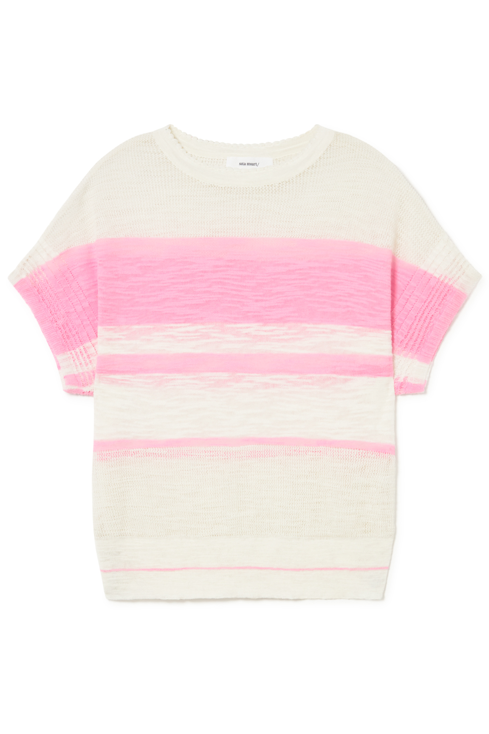 Dropped sleeve striped sweater 2