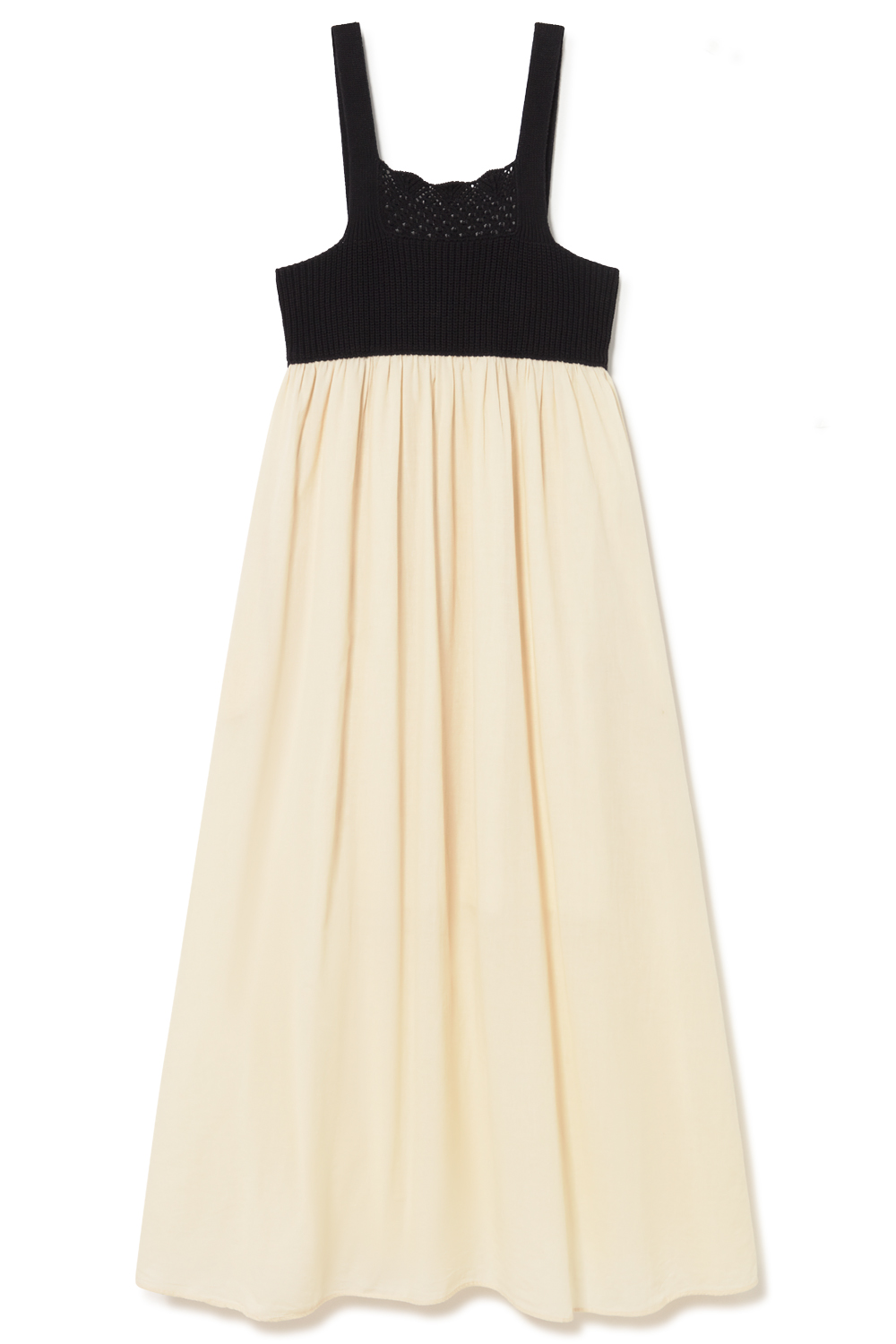 Mixed knit and woven strap dress | ICONIC PIECES 2
