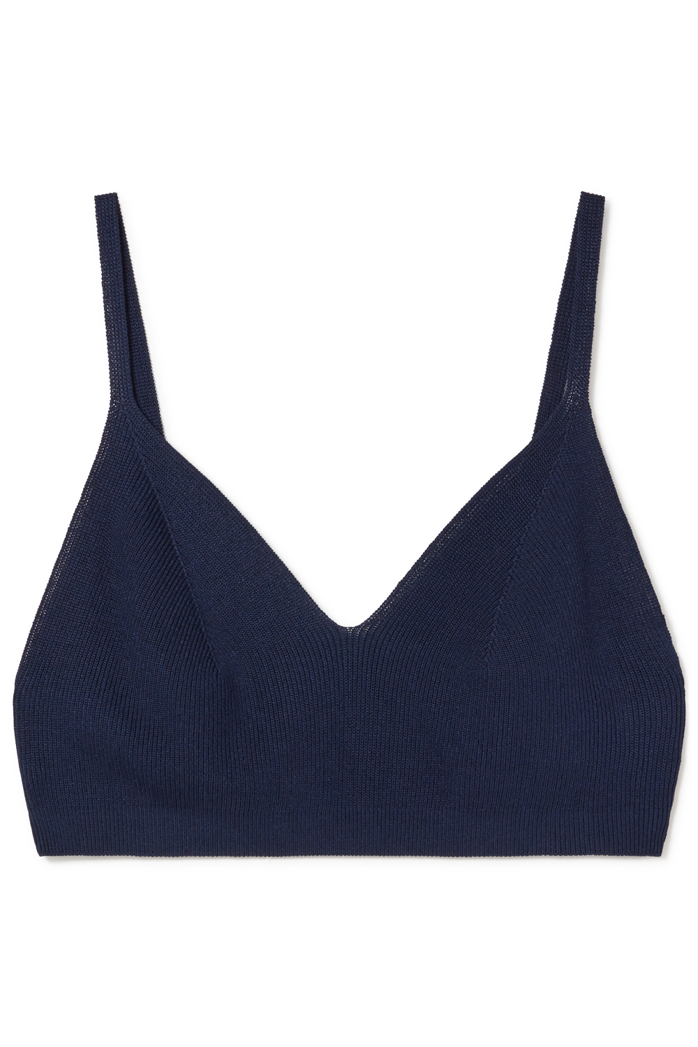 Soft Knit Bralette - Navy