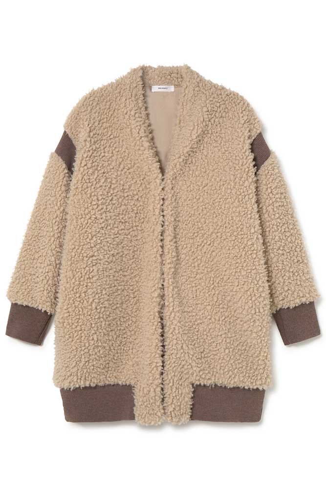 Oversized teddy coat