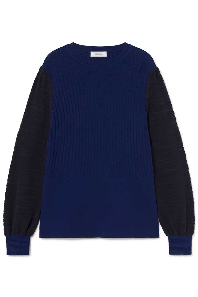 Peplum silhouette sweater