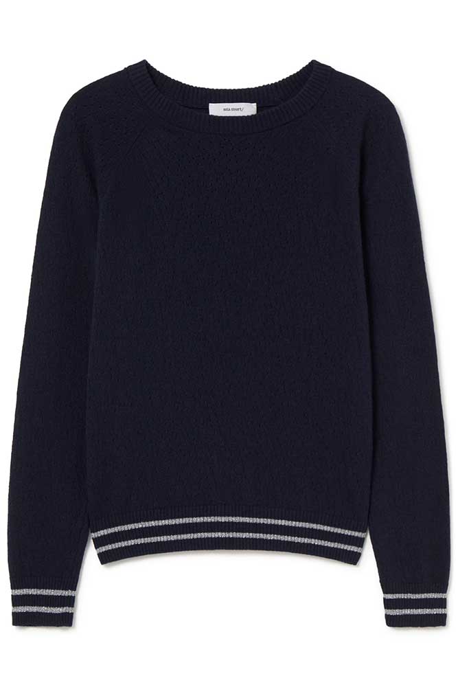 Openwork sweater