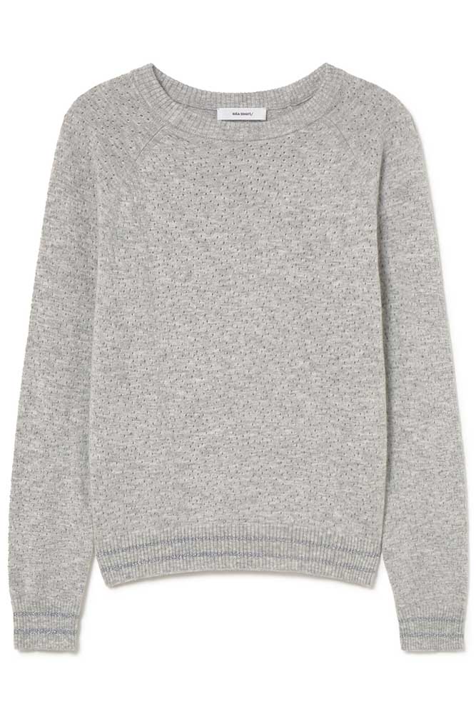 Openwork sweater