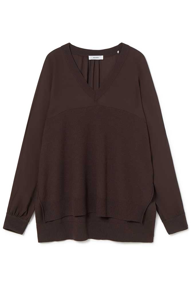 Mixed-material sweater | ICONIC PIECES