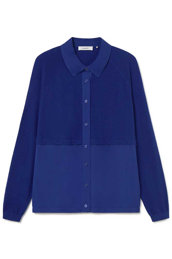 Mixed-material shirt | ICONIC PIECES