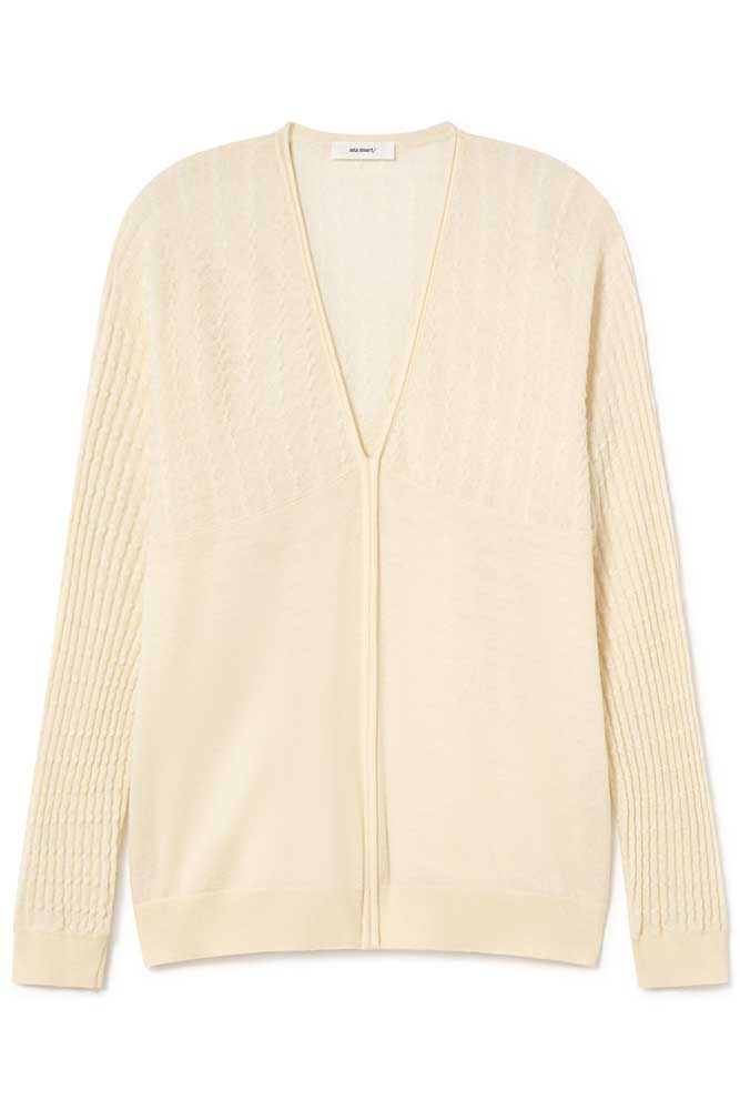 Textured knit sweater
