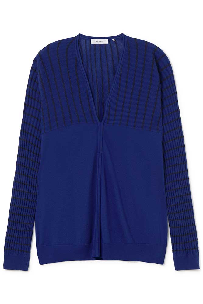 Textured knit sweater