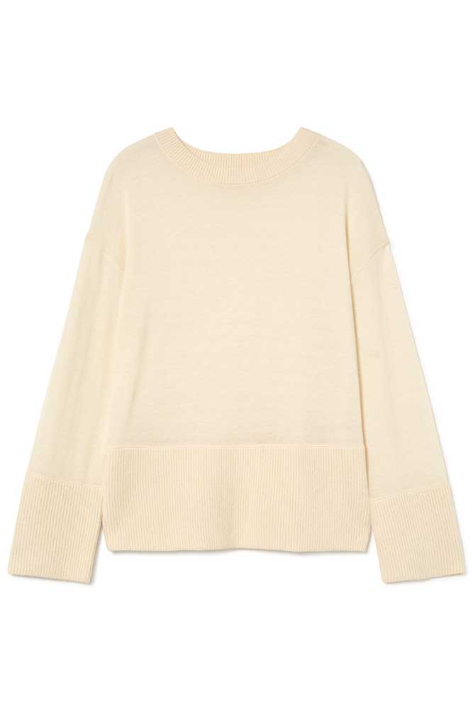 Multi-gauge sweater
