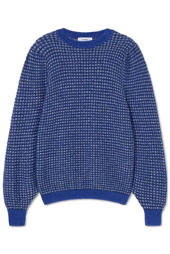 Micro-jacquard sweater
