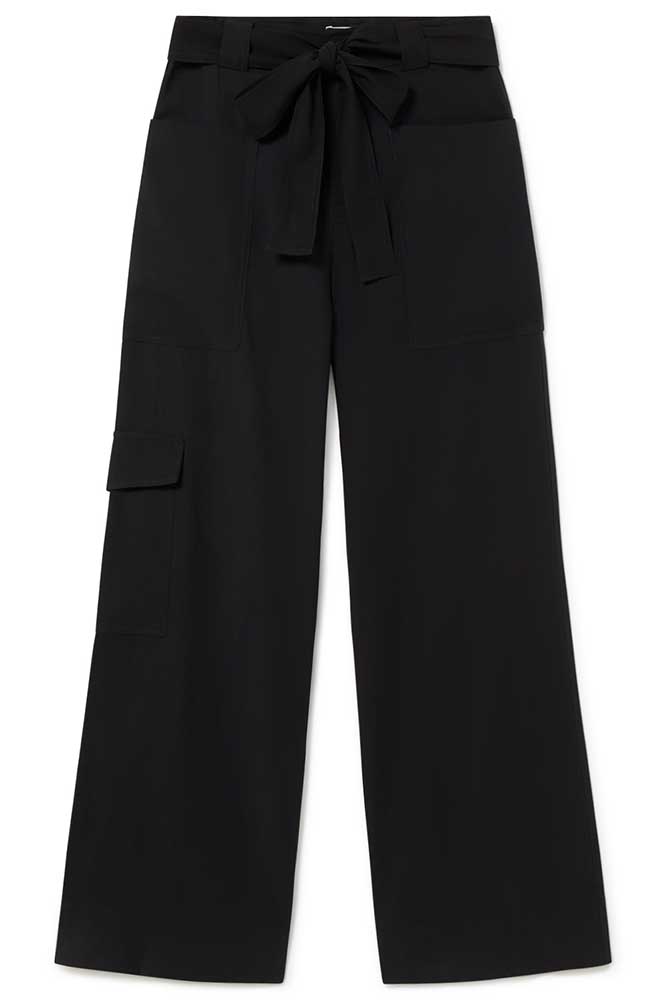 Wide-leg cargo pants