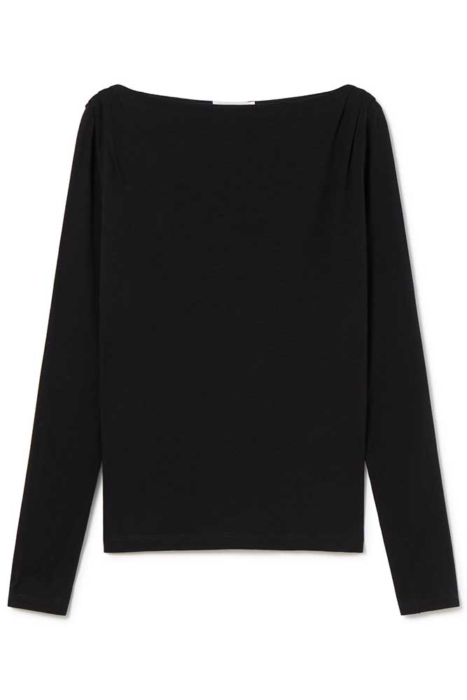 Boat neck T-shirt