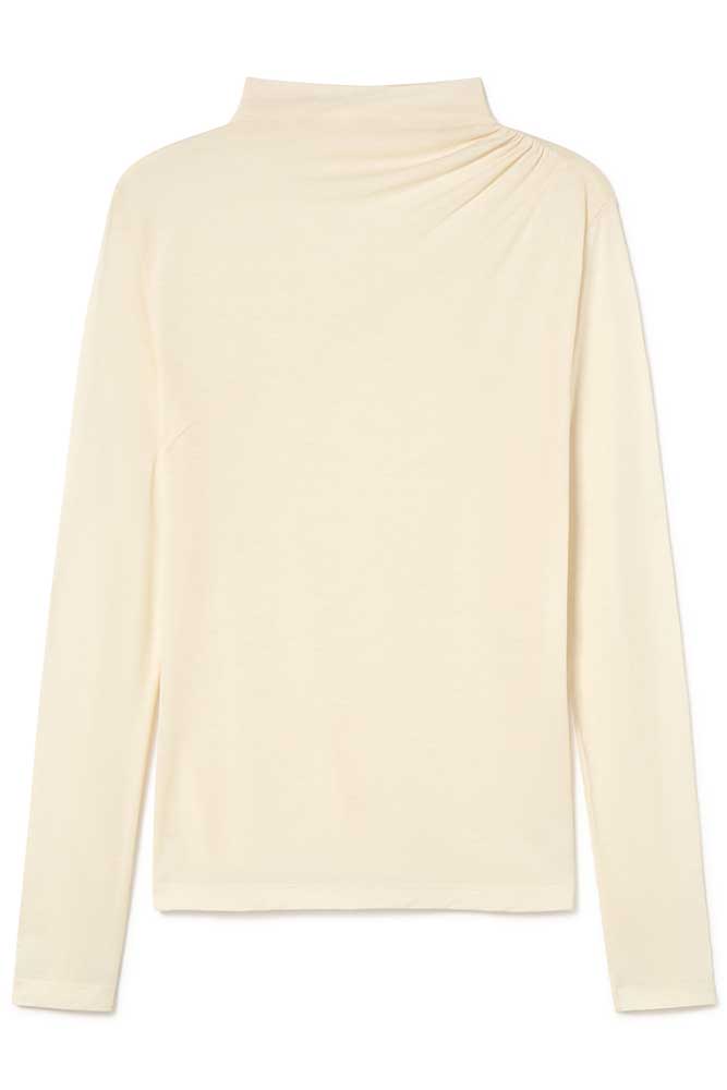 High-neck T-shirt