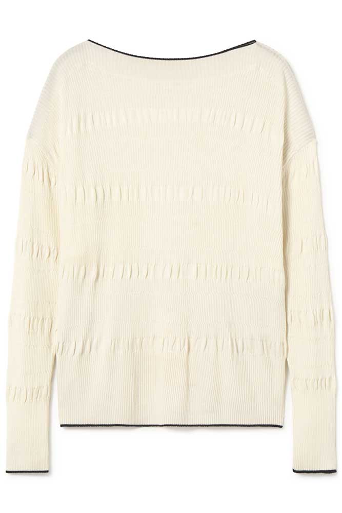 Boat neck sweater