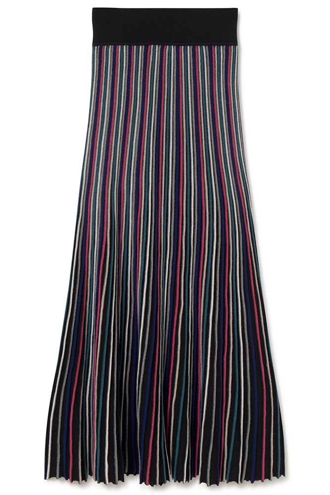 Radial stripe skirt | ICONIC PIECES