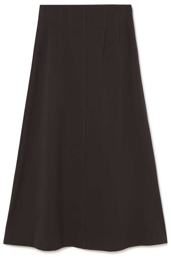 A-line midi skirt