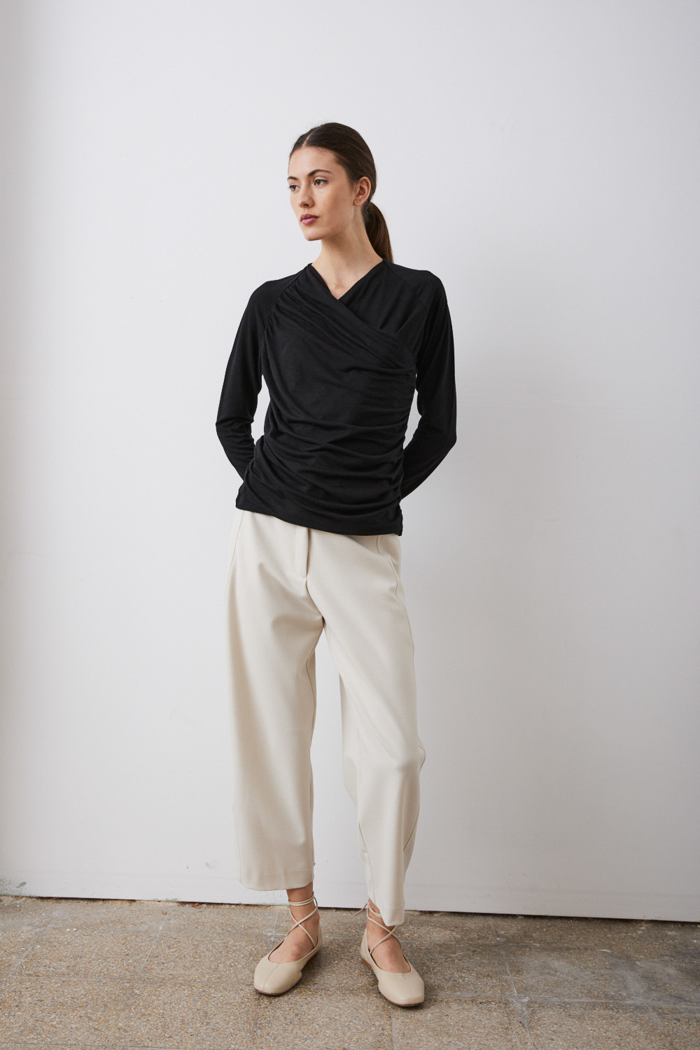 sita murt Camiseta cruzada ajustada Los más vendidos Ropa