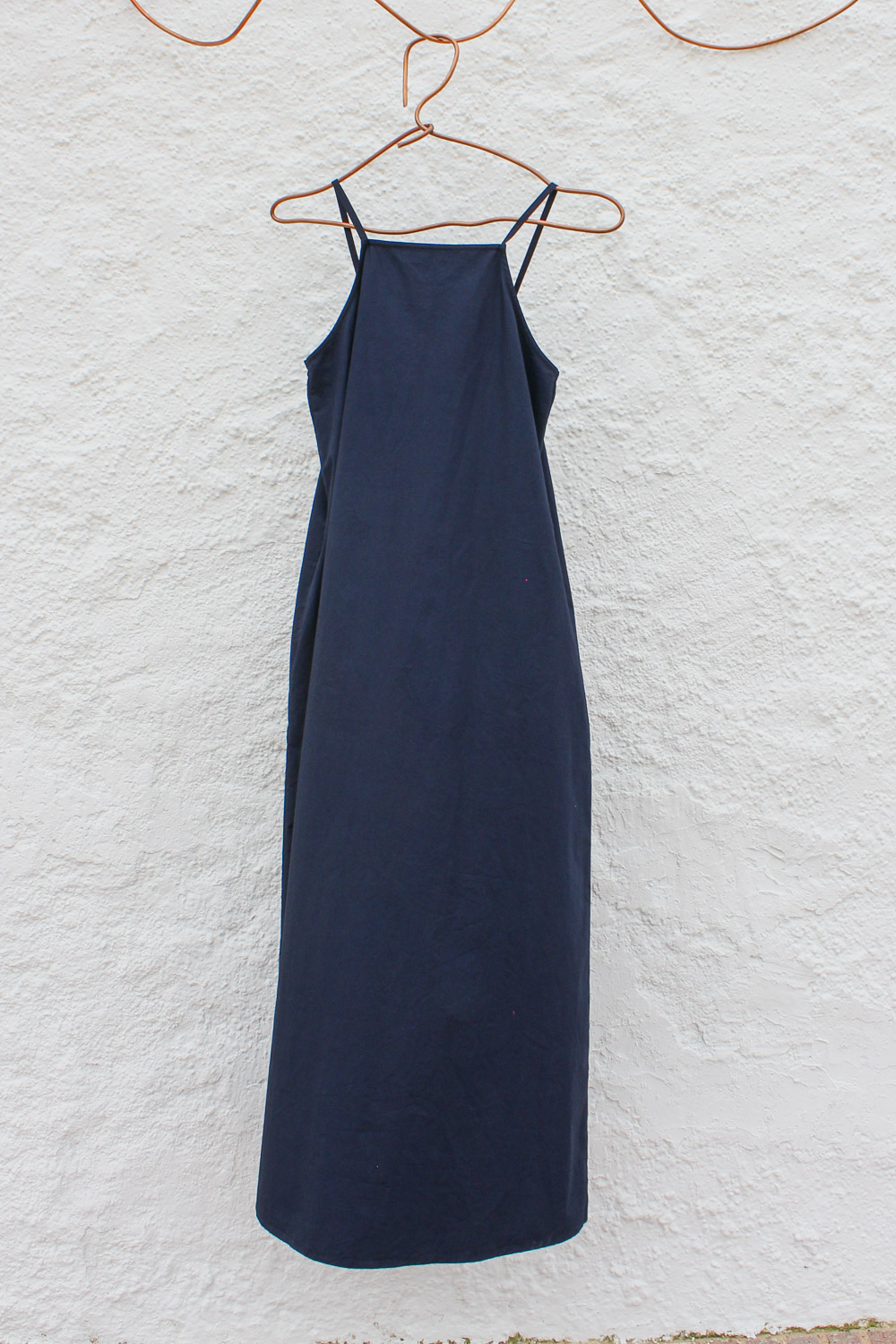 Vestido de tirantes en popelín