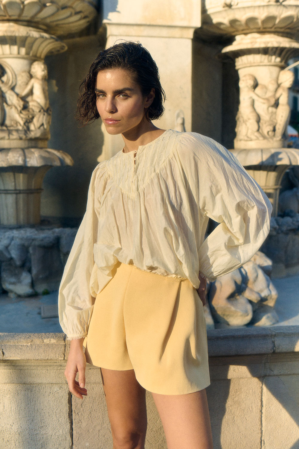 Blouse with pleated detail 2