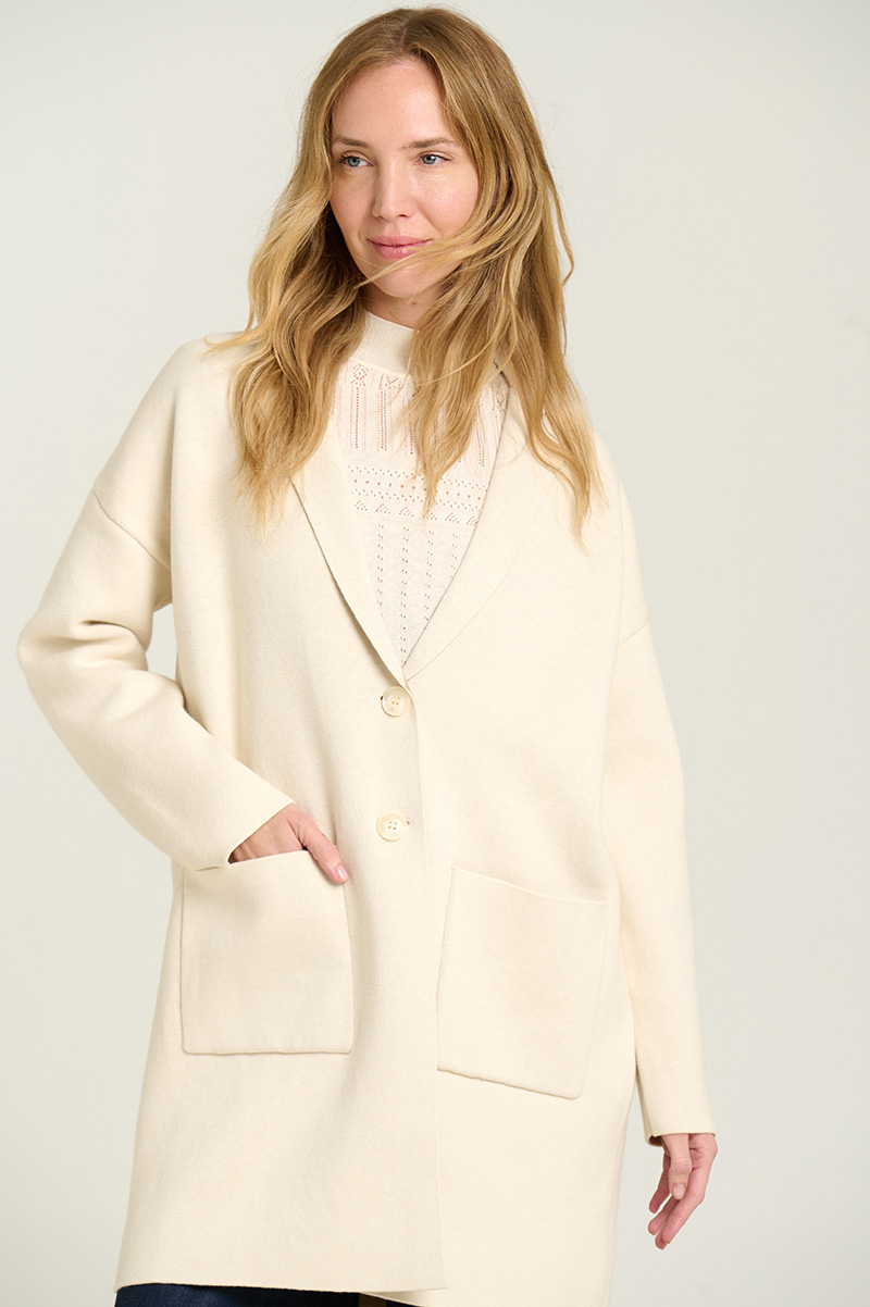 Oversized knit blazer 1