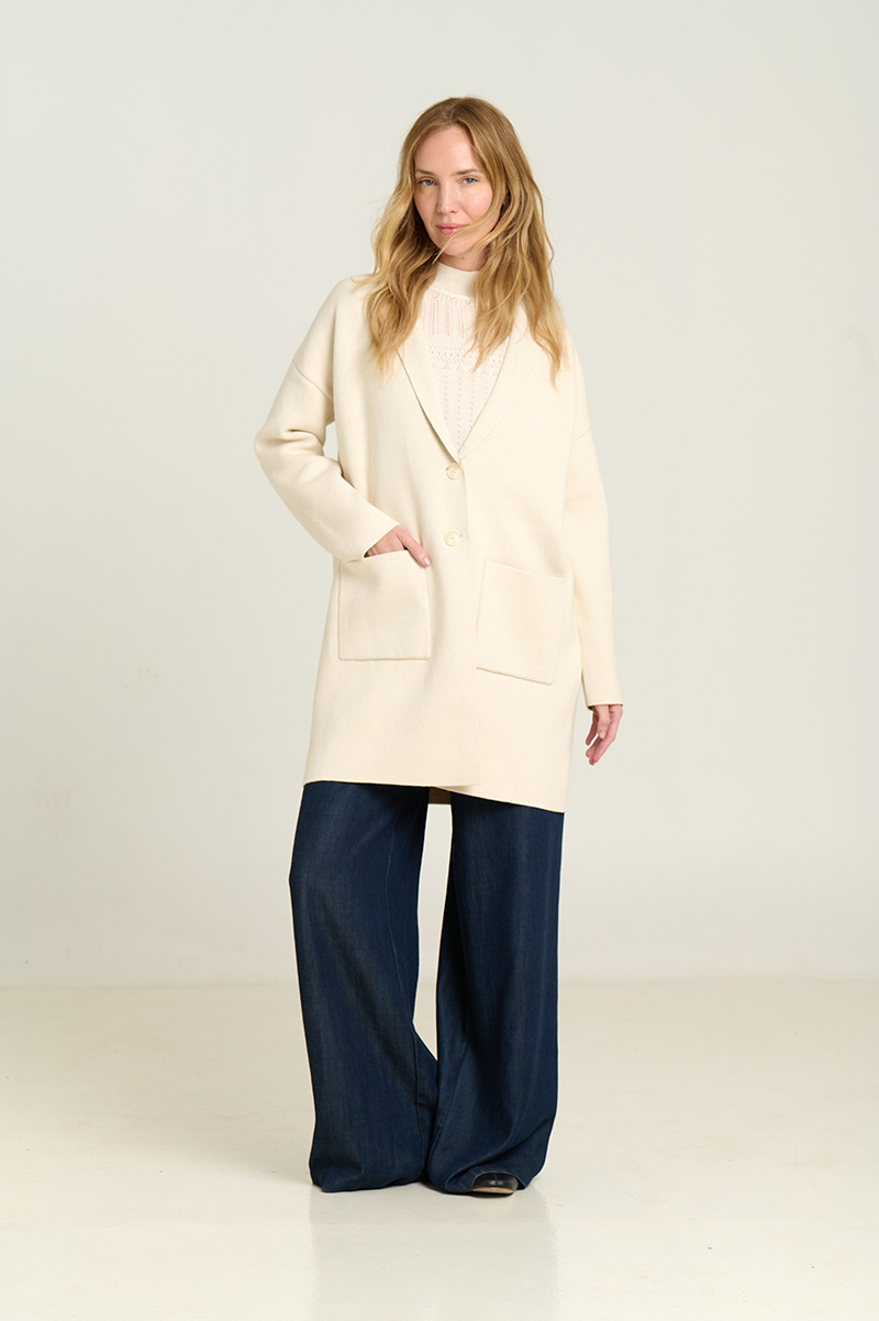 Oversized knit blazer 2