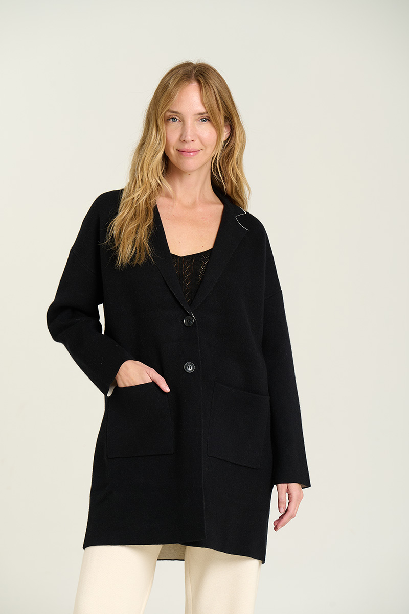 Oversized knit blazer 1