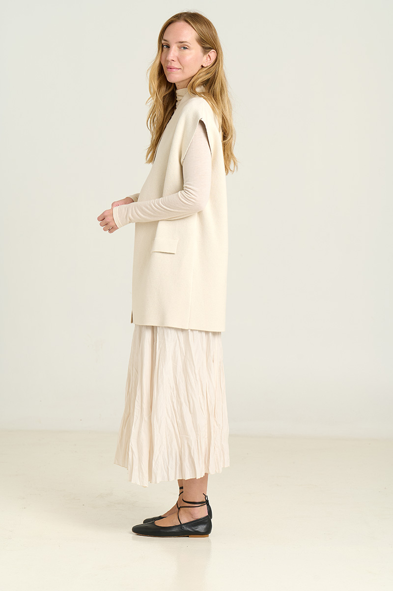 Straight knit vest 4