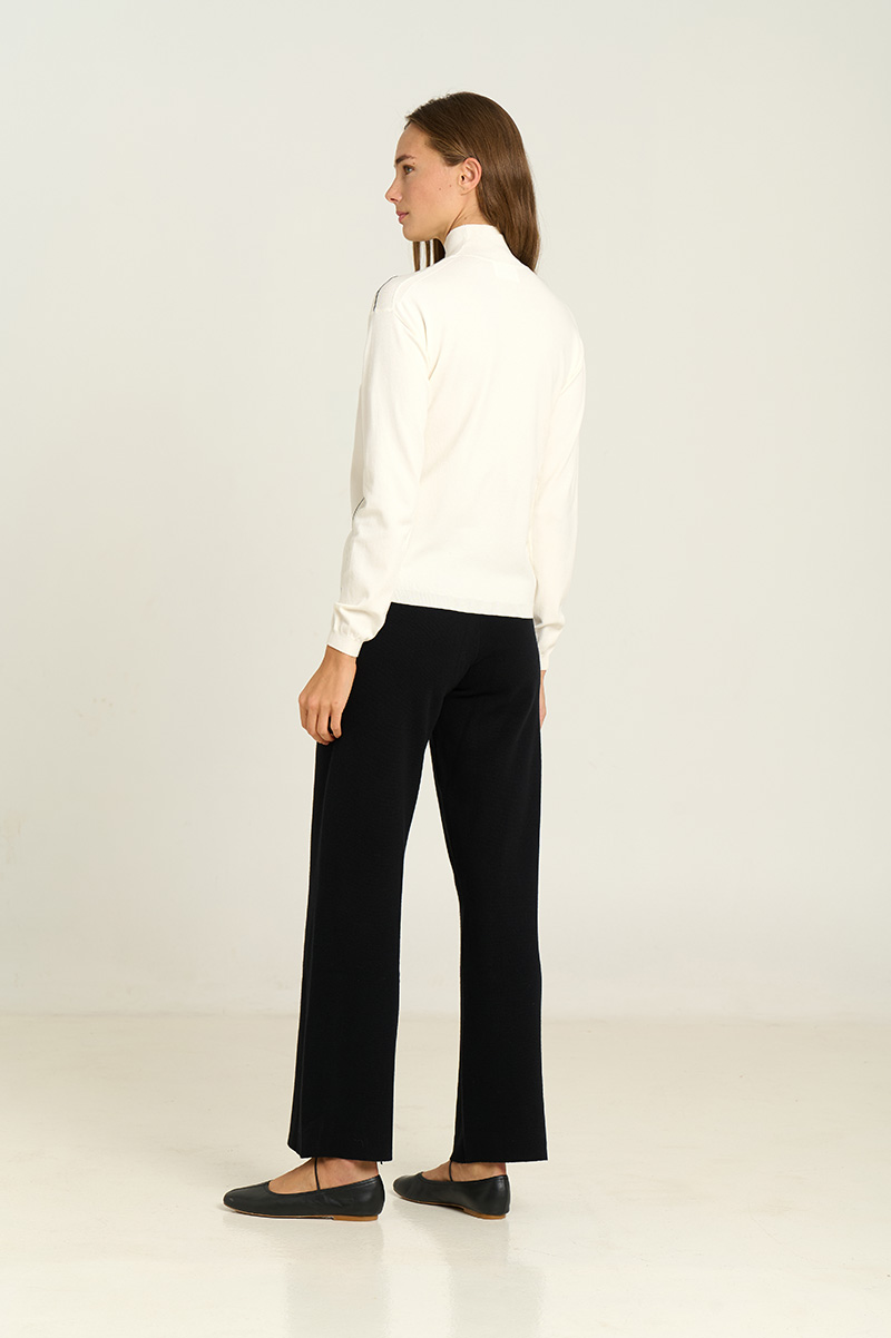 Straight knit pants 3