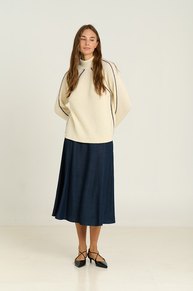 Oversized turtleneck sweater