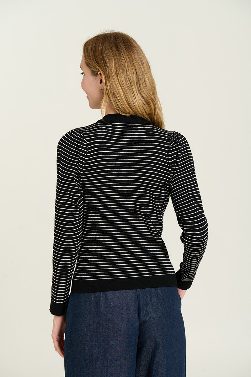 Striped ribbed sweater 2