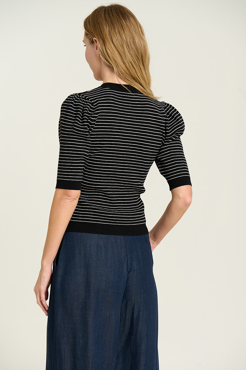 Ribbed short-sleeve sweater 2