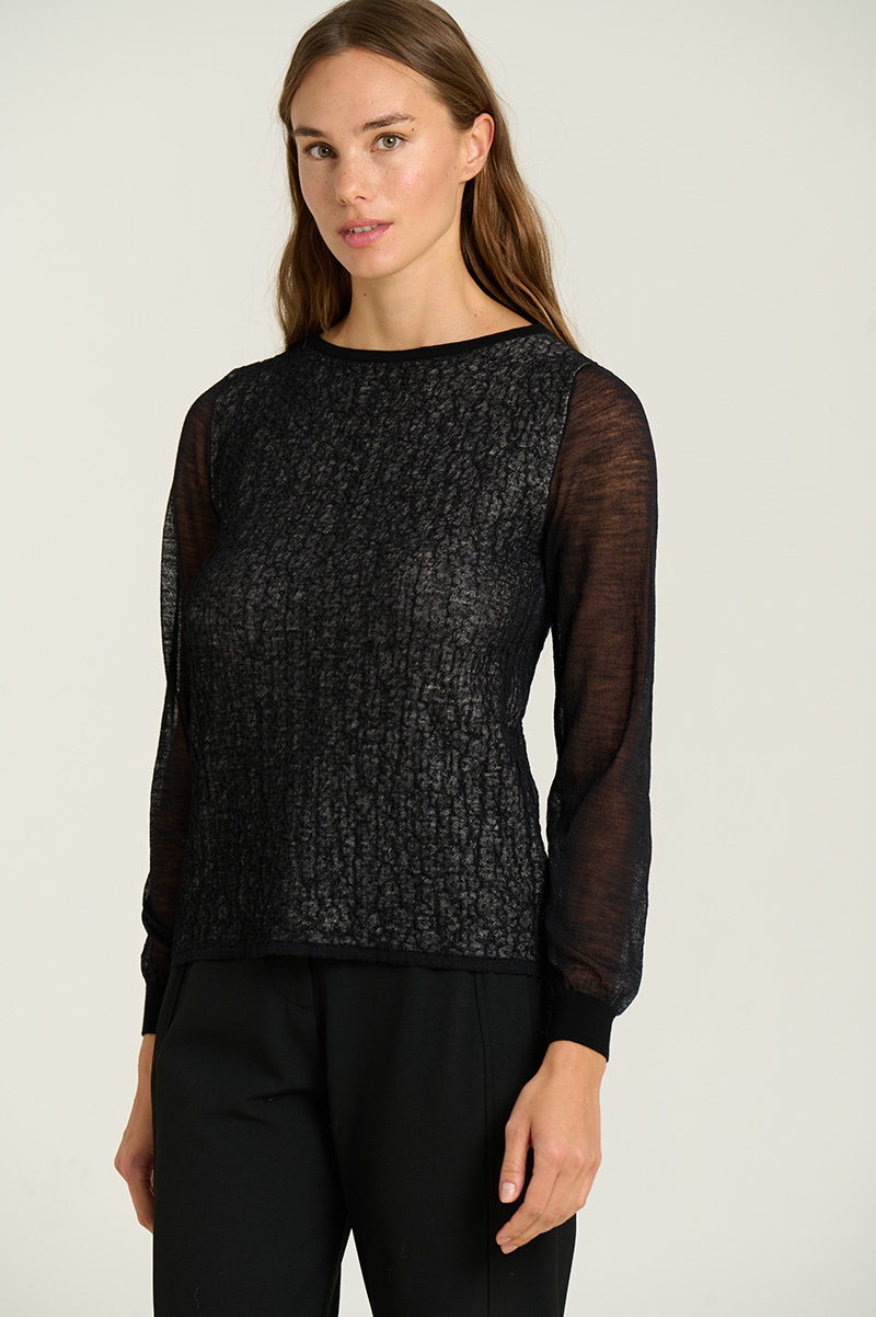 Crinkled-structure sweater 2