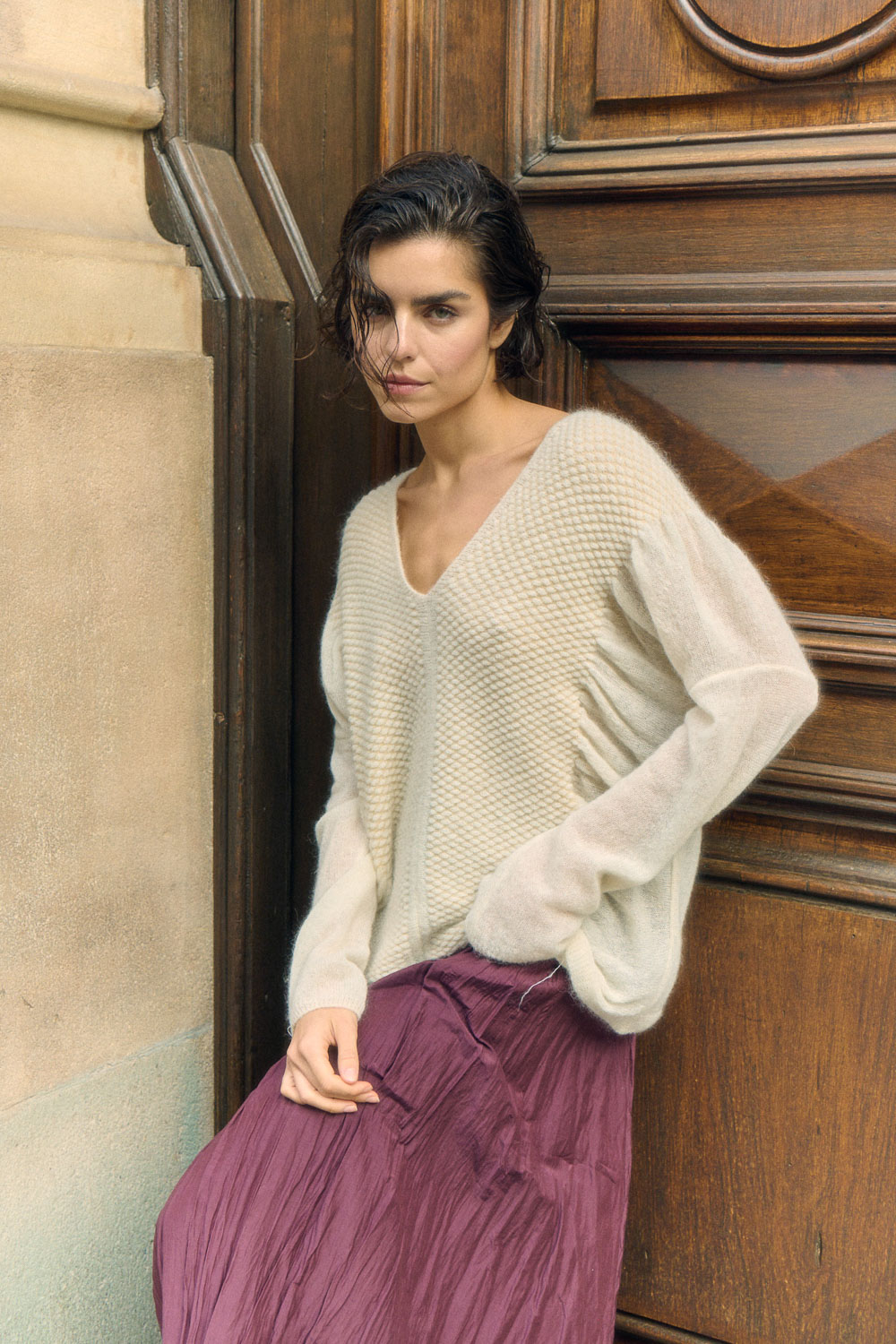 Cape sweater 1