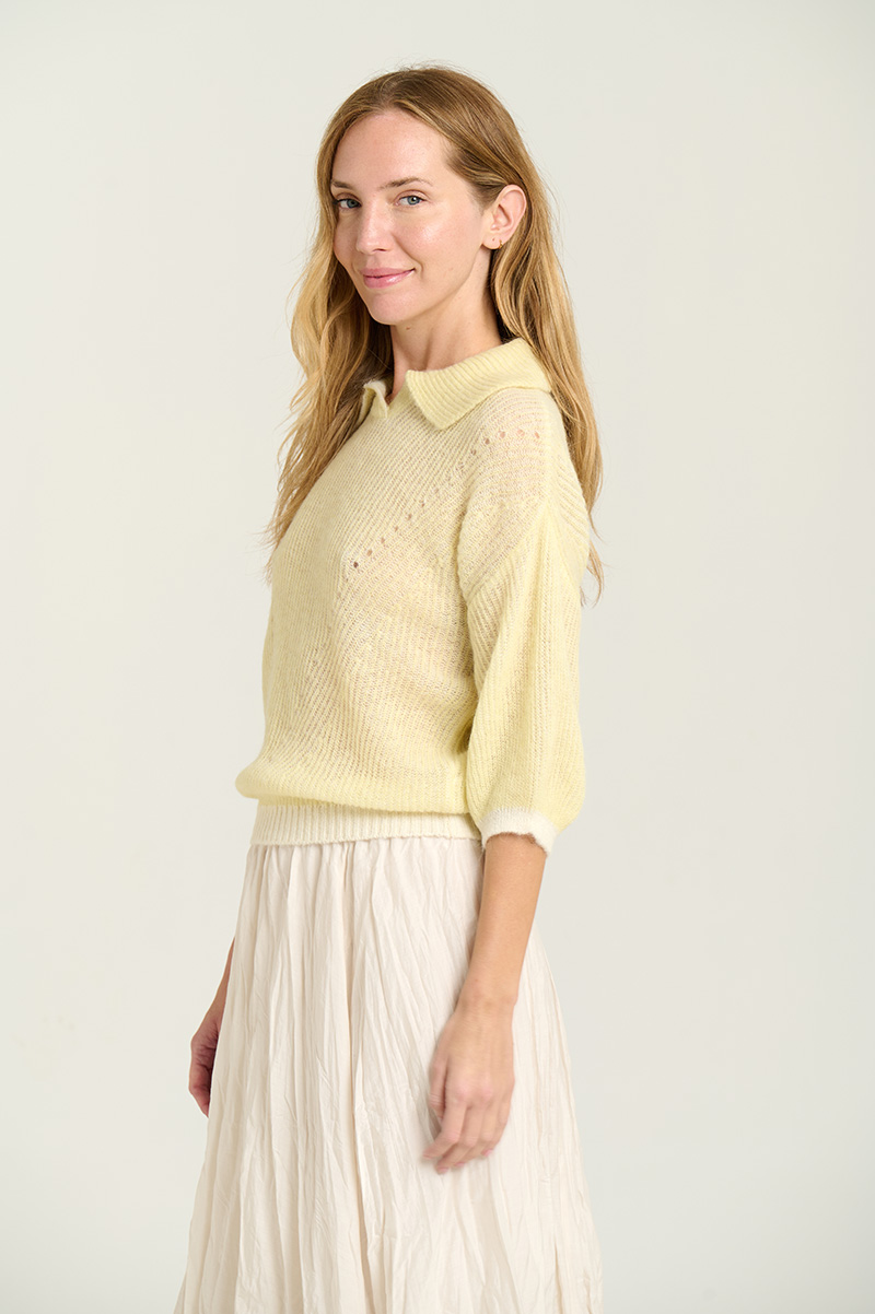 Polo collar sweater 2