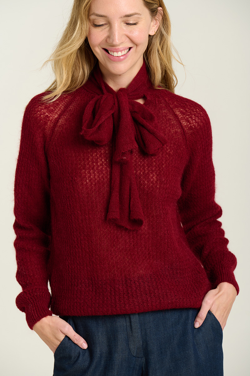 Sweater with bow 1
