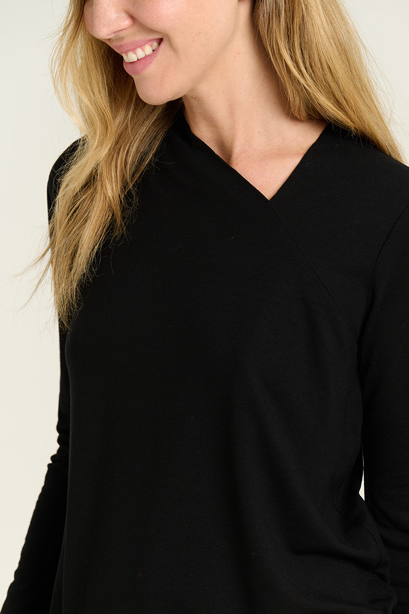 Asymmetric neckline shirt 1