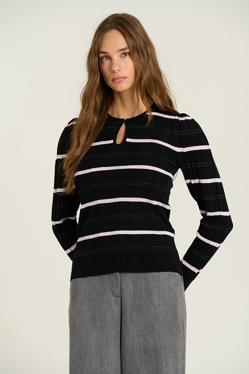 Lurex striped sweater 1