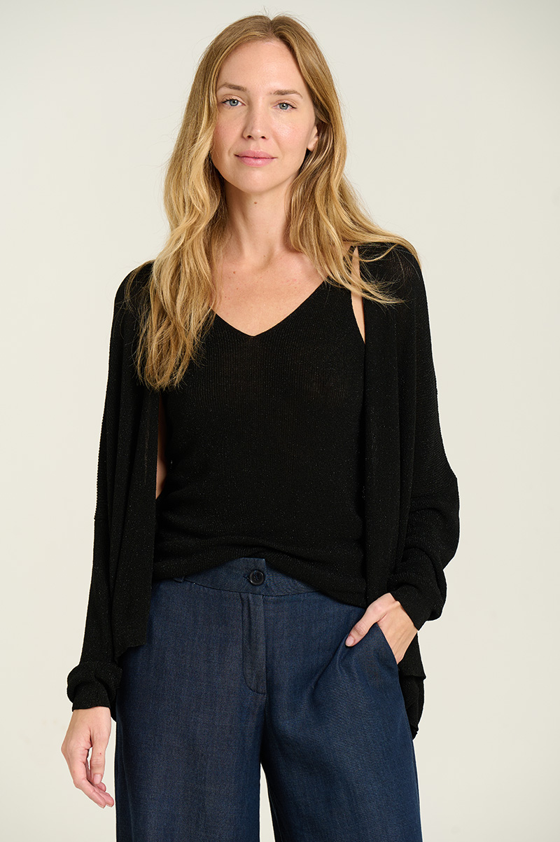 Oversized Lurex jacket 1