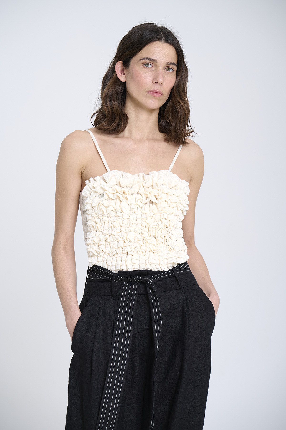 Ruffled knit top 3