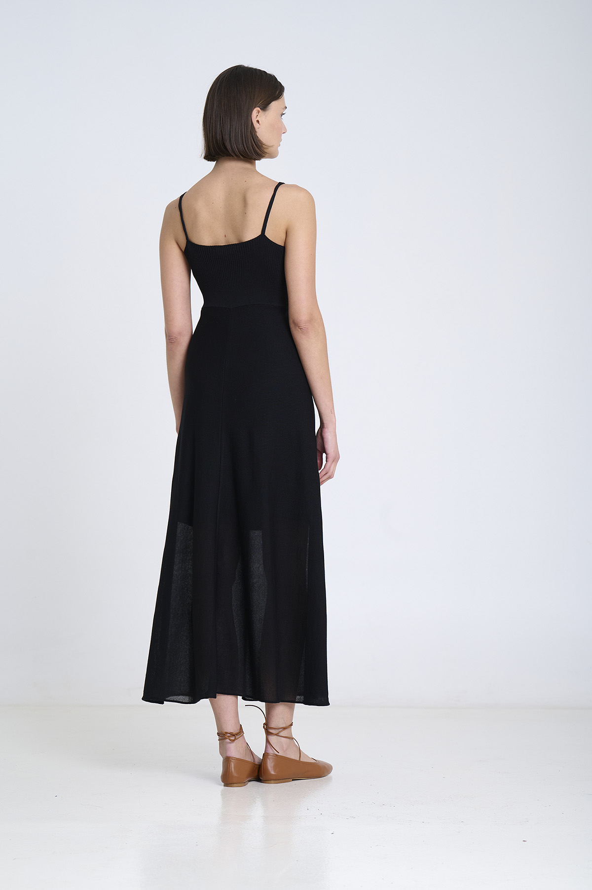 Vestido de punto con volantes 2