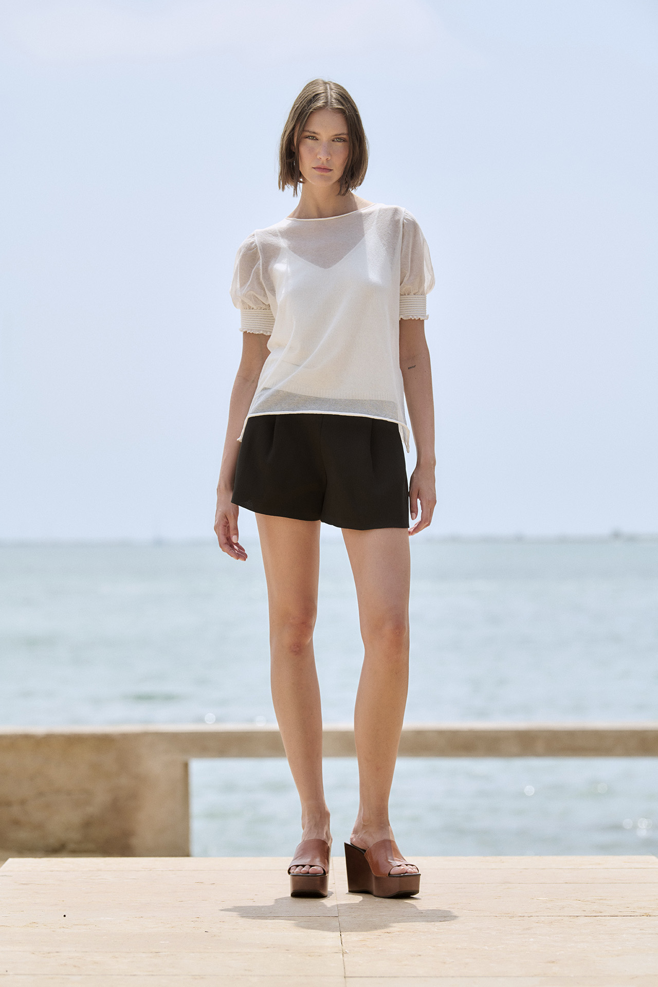 Compact knit shorts 3
