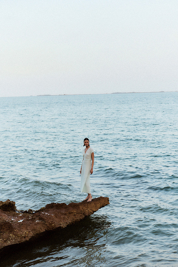 Midi Dress V-Neckline 1