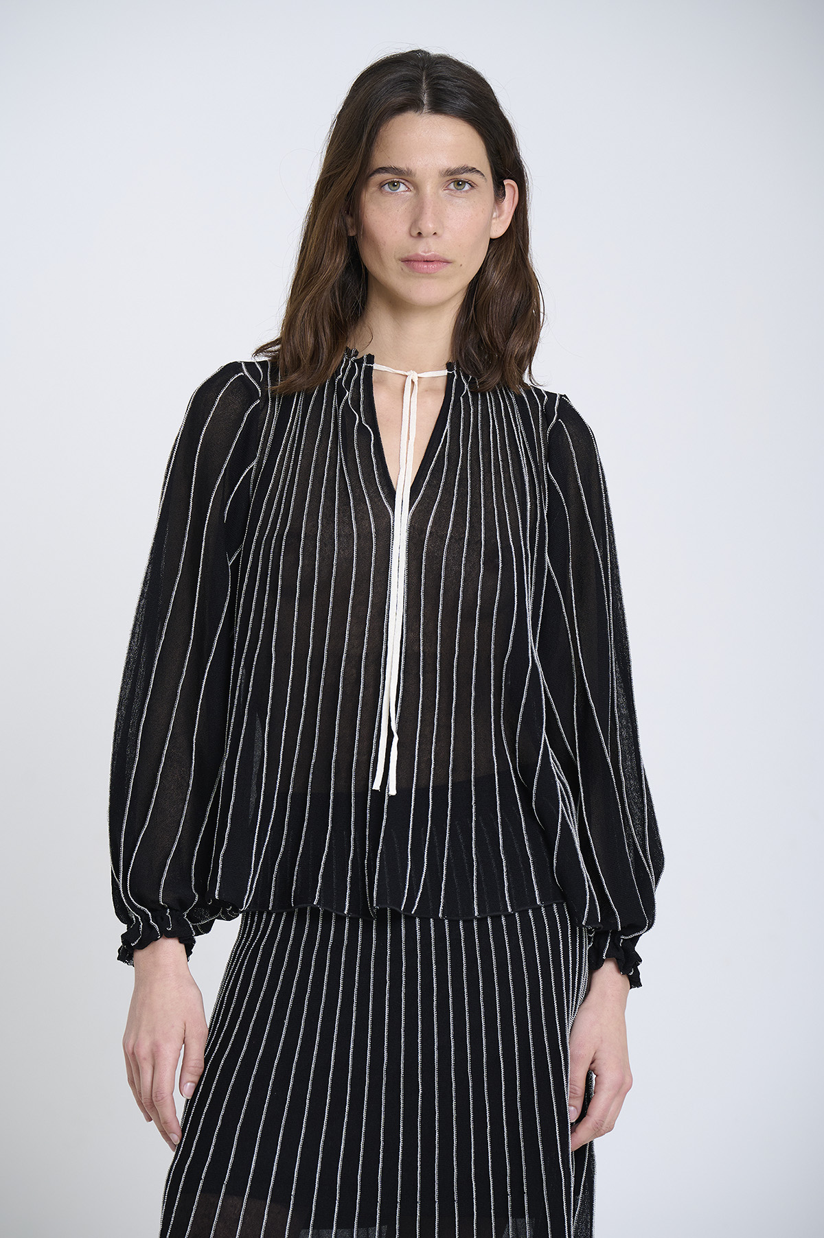 Radial knitted blouse | ICONIC PIECES 1