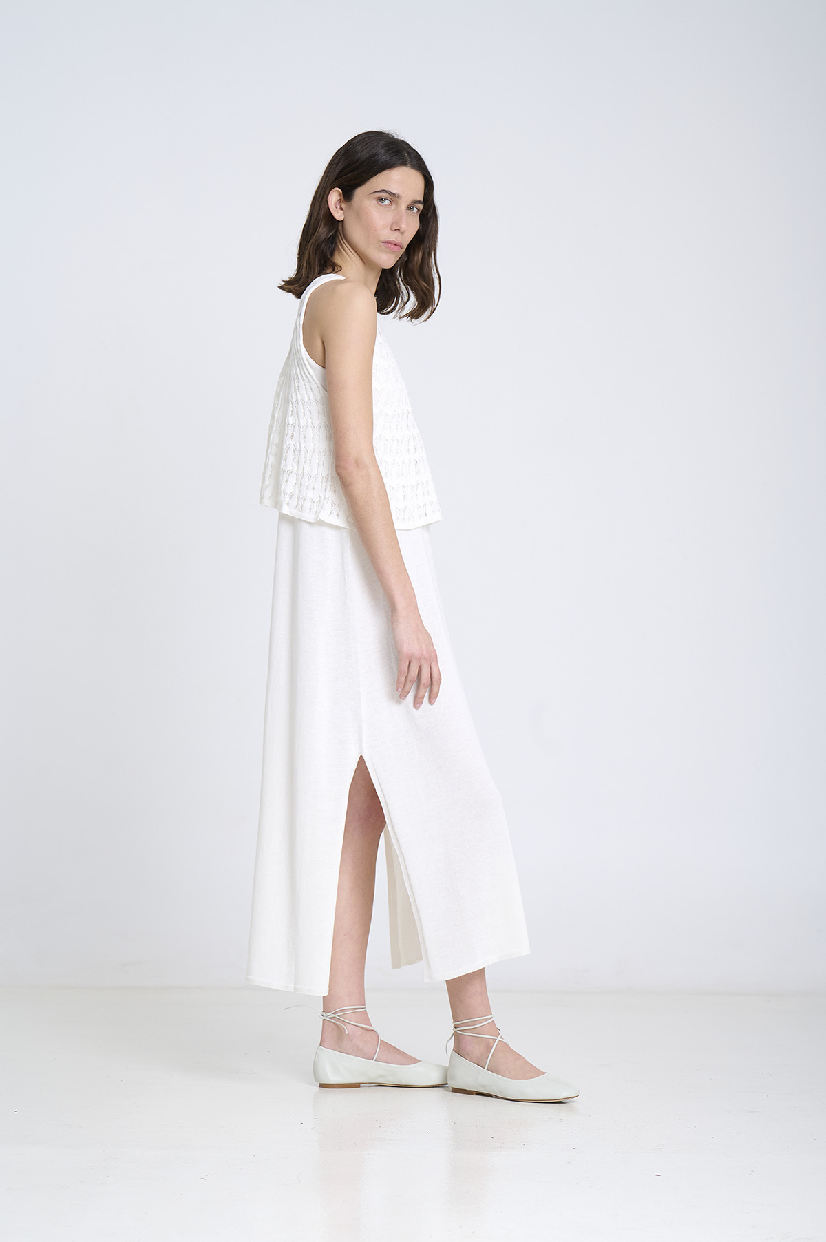 Vestido de punto de tirantes dos piezas 1