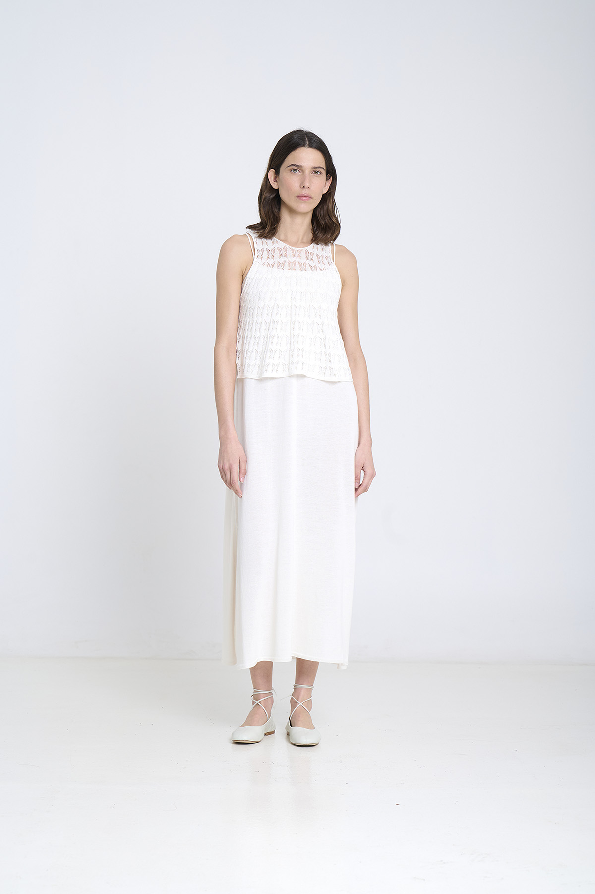 Vestido de punto de tirantes dos piezas 3