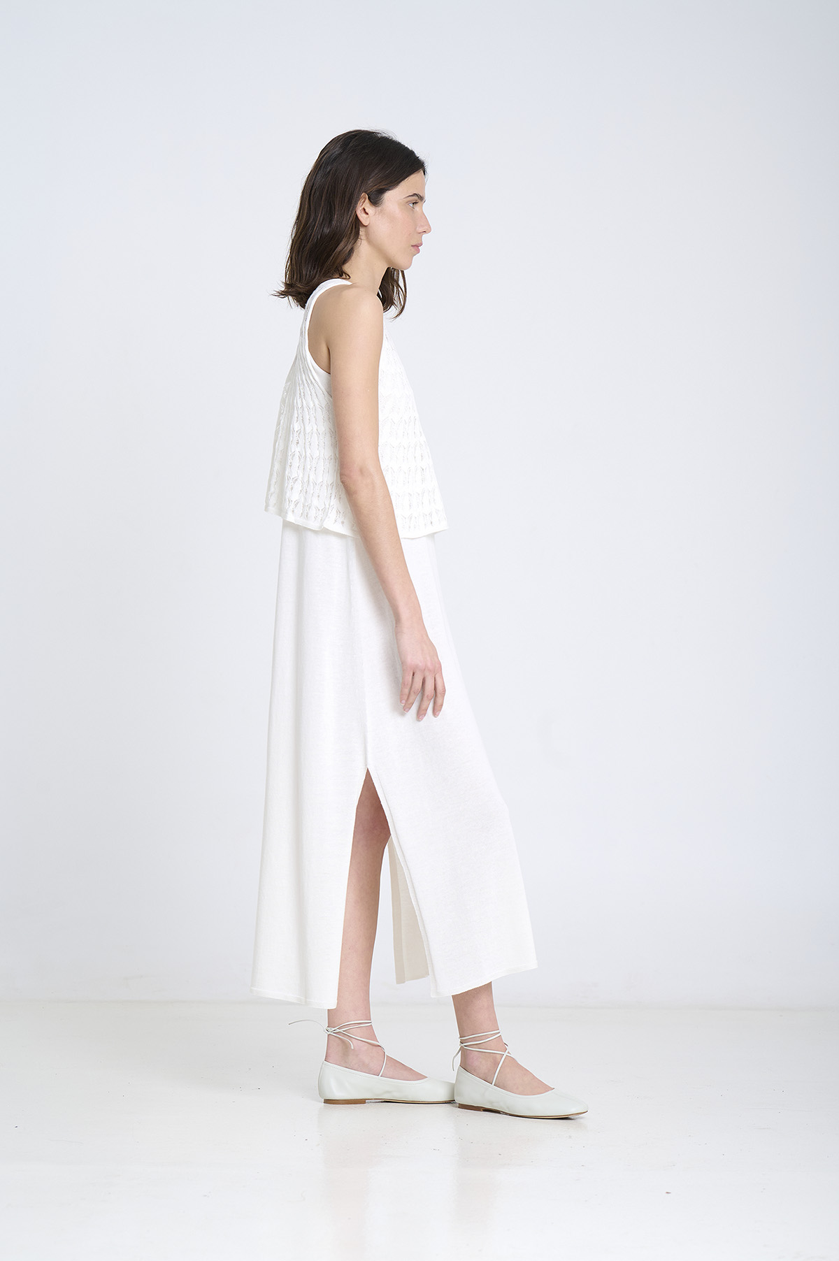 Vestido de punto de tirantes dos piezas 4