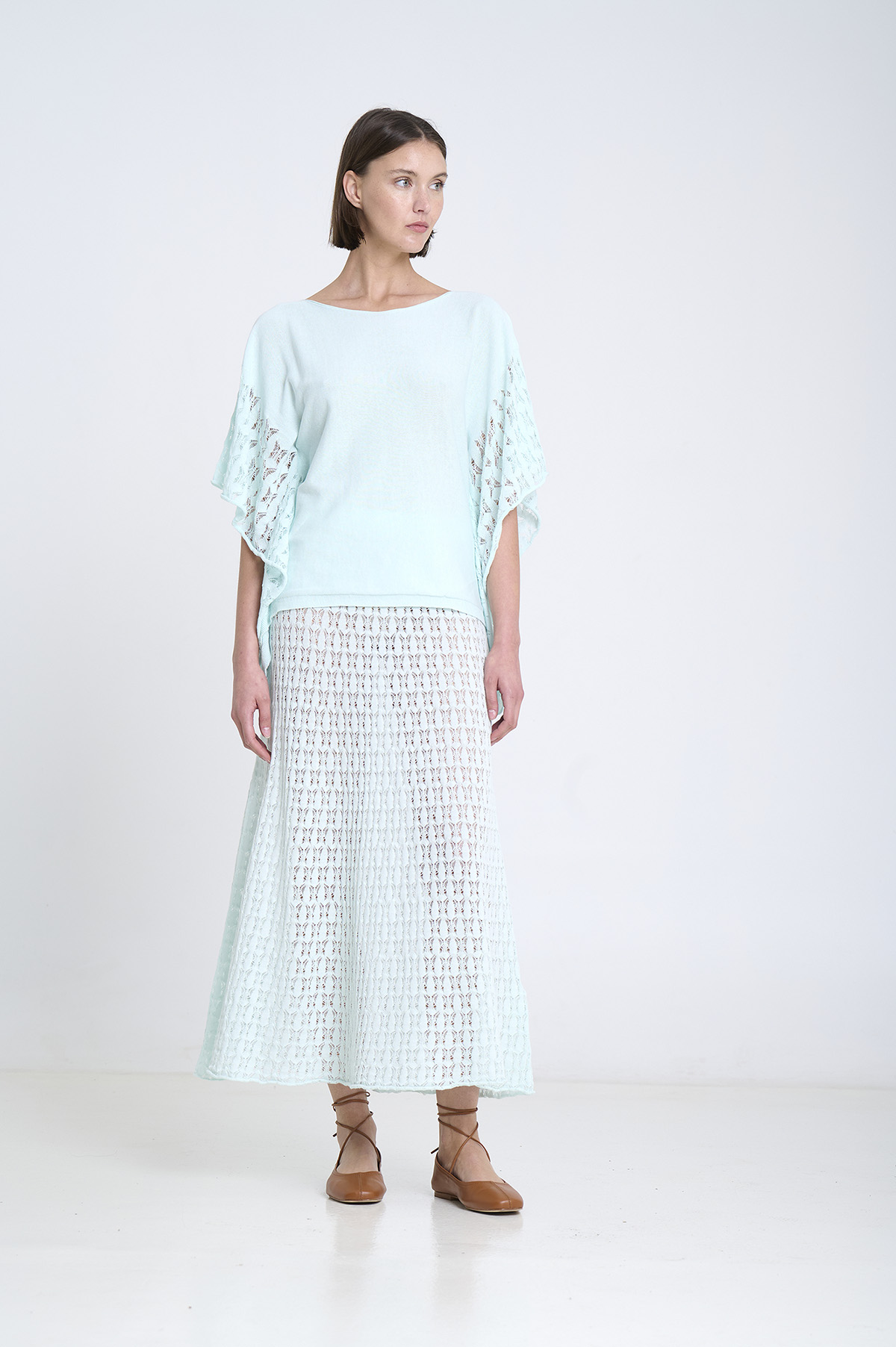 Openwork knit skirt 4