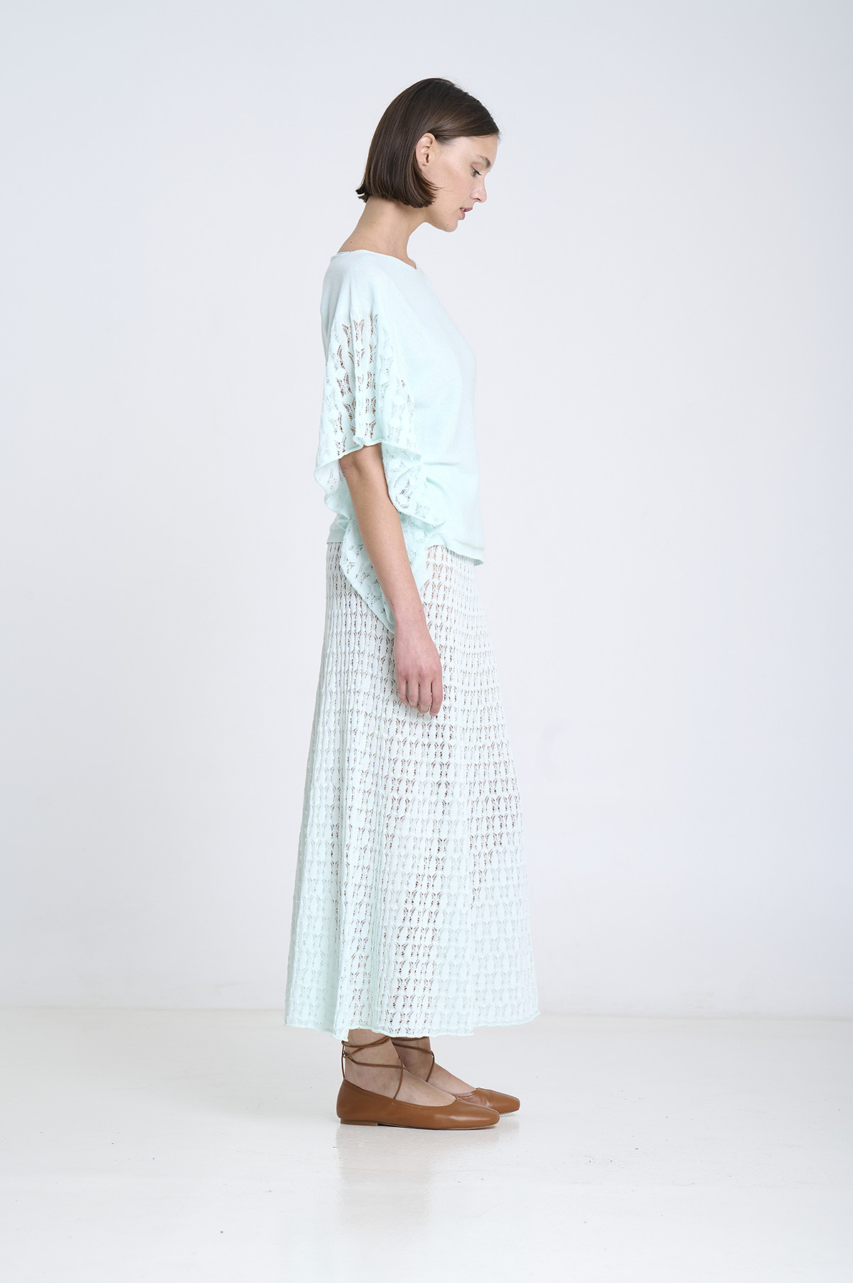 Openwork knit skirt 5