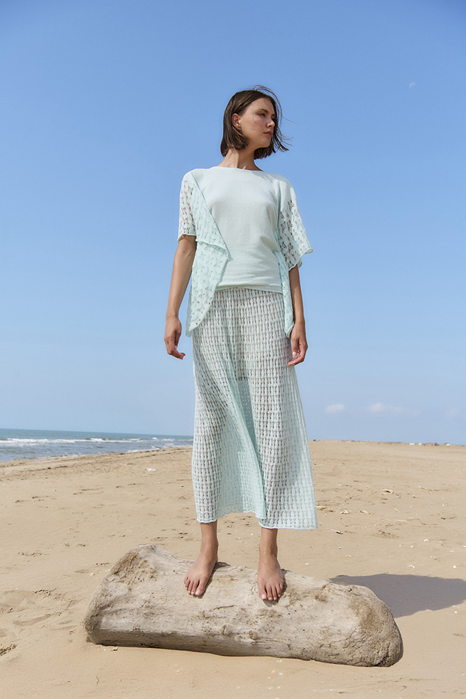 Openwork knit skirt 2